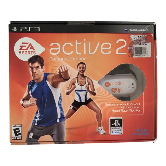 EA Sports Active 2 Sony PS3 Personal Trainer Fitness Game plus accessories